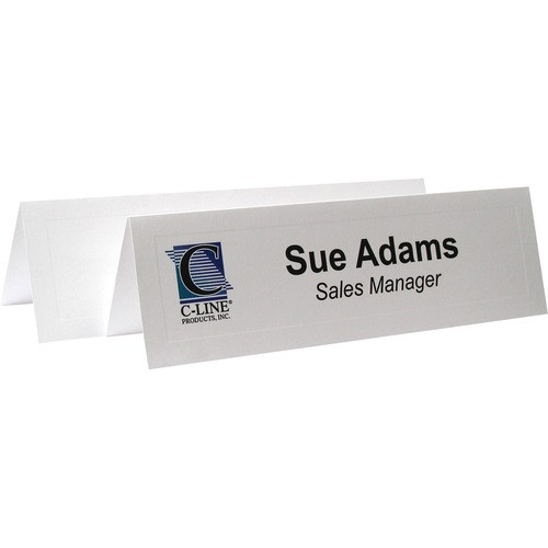 C-LINE PRODUCTS 87587 TENT CARDS,2 CARD/SHEET,50 SHEETS/BOX