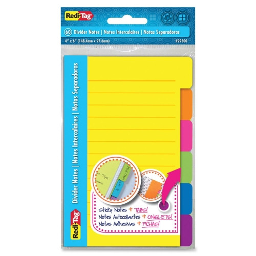 REDI-TAG CORPORATION 29500 PADS,DIVIDER NOTES,AST