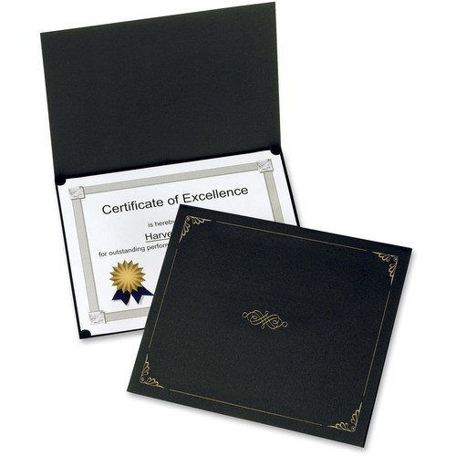 OXFORD 29900055BGD CERTIFICATE HOLDER,11X8-1/2",5/PK,BLACK