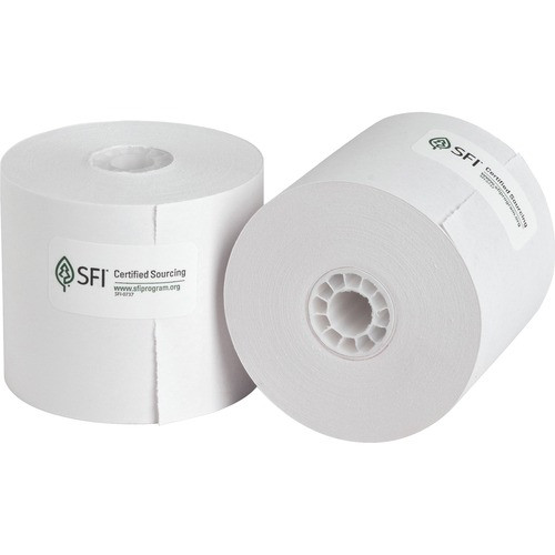 BUSINESS SOURCE 31821 PAPER ROLL,BOND,2-1/4X126',100RL/CT,WE
