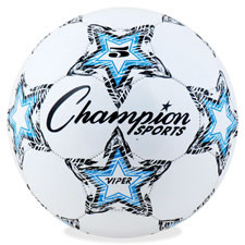 CHAMPION SPORT VIPER5 VIPER SOCCER BALL,SIZE 5,WHITE