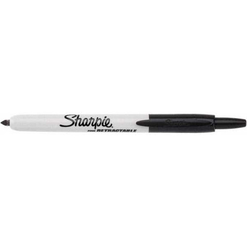 SANFORD CORPORATION 32701 MARKER,RETRACTABLE,SHARPIE,NONTOXIC,BLK