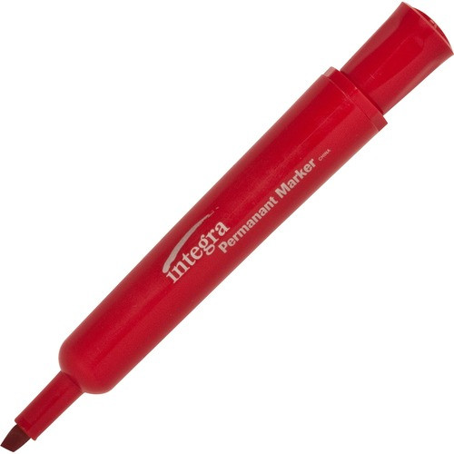 INTEGRA 33328 PERMANENT MARKER,CHISEL TIP,RED