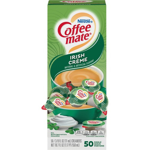 NESTLE 35112 LIQUID COFFEE CREAMER,50/BX, IRISH CREME