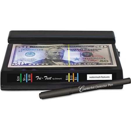 DRI-MARK PRODUCTS 351TRI TRIPLE TEST DETECTOR,3X7"X3",COUNTERFEIT