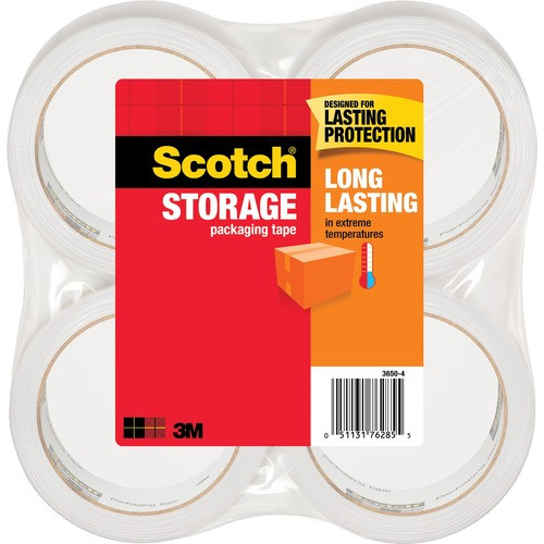 3M 36504 MOVING TAPE REFILL ROLLS,4/PACK,CLEAR