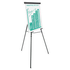 BI-SILQUE VISUAL COMMUNICATION PRODUCTS FLX09102MV TELESCOPING TRIPOD DISPLAY EASEL,SILVER