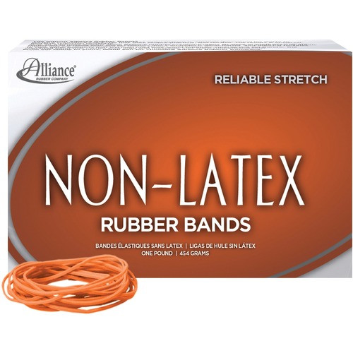 ALLIANCE HOSE AND RUBBER CO. 37196 RUBBER BANDS, LATEX FREE, ORANGE,1440/BX