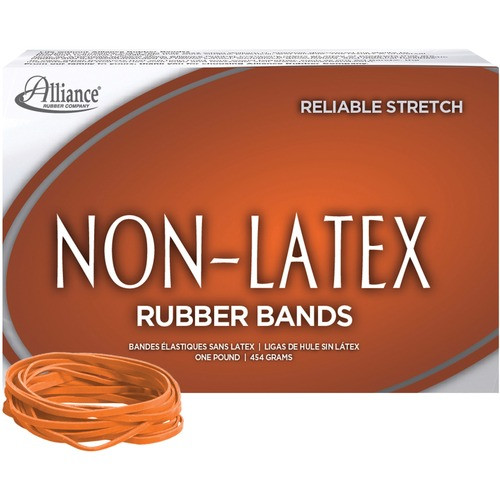 ALLIANCE HOSE AND RUBBER CO. 37336 RUBBER BANDS, LATEX FREE, ORANGE, 720/BX