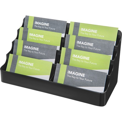 DEFLECT-O 90804 RECYCLED BUSINESS CARD HOLDER,8-POCKET