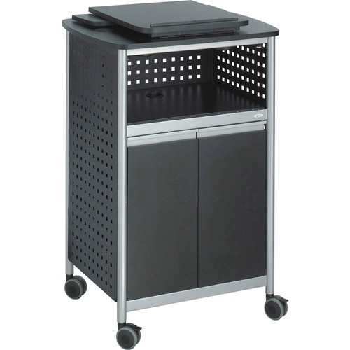 SAFCO 8922BL LECTERN,SCOOT,MULTI-PURPOSE,BLK,4 WHEELS