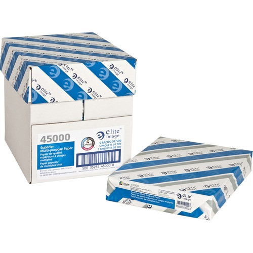 ELITE IMAGE 45000 MULTIPURPOSE PAPER,20LB,5/CARTON,WHITE