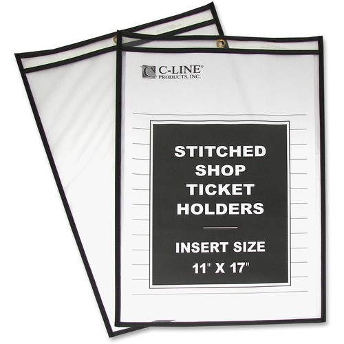 C-LINE PRODUCTS 46117 SHOP TICKET HOLDER,PLASTIC,11X17",VINYL