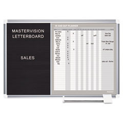 BI-SILQUE VISUAL COMMUNICATION PRODUCTS GA0387830 MASTERVISION IN/OUT MAGNETIC DRY-ERASE A