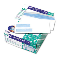 QUALITY PARK 24524 TINTED INVOICE & CHECK ENVELOPE,500/BOX