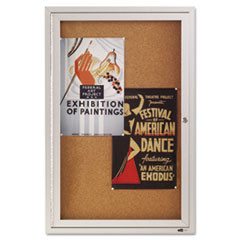 ACCO BRANDS USA LLC 2363 ENCLOSED BULLETIN BOARD, NATURAL CORK/FI