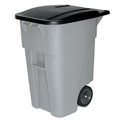 RUBBERMAID COMMERCIAL PRODUCTS 9W2700 ROLLOUT CONTAINER,PLASTIC,50GAL,GRAY