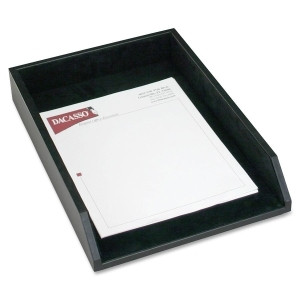 DACASSO A1005 LEGAL TRAY - BLACK LEATHER