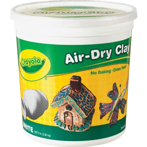 CRAYOLA 575055 AIR-DRY CLAY,5LB, NONTOXIC, WHITE