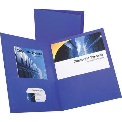 OXFORD 57514 OXFORD  TWIN POCKET FOLDERS,W/O FASTENER