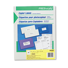 AVERY 30400 LABEL,ADRS,1X2.75,33/SHT