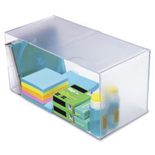 DEFLECT-O 350501 CUBE,DBL CUBE W CLAMP,CLR