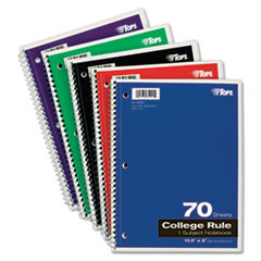 TOPS MANUFACTURING CO. 65021 NOTEBOOK,CR,PERF,3HP,70SH