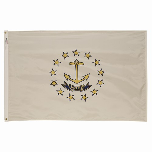 VALLEY FORGE FLAG CO 35232390 SPECTRAMAX 3'X5' NYLON RHODE ISLAND FLAG