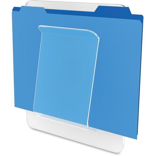 DEFLECT-O 65501 FILE/CHART HOLDER,10"X2"X10-1/2", CLEAR