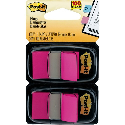 3M 680-BP2 3M  POST-IT FLAGS, 1"X1-3/4", 100/PK, BR