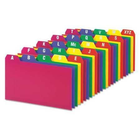 OXFORD 73153 OXFORD  A-Z INDEX CARDS, 1/5 CUT TAB, 3"