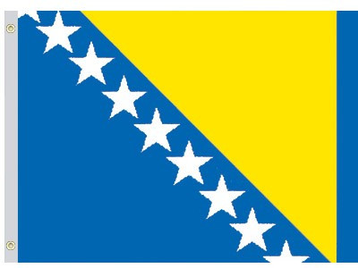 VALLEY FORGE FLAG CO 46223165 PERMA-NYL 4'X6' NYLON BOSNIA-HERZEGOVINA