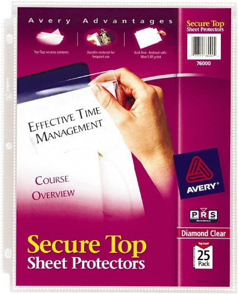AVERY 76000 PROTECTOR,SHEET,SECURE TOP