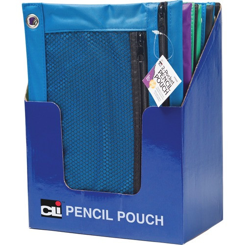 CHARLES LEONARD, INC 76350ST 2 POCKET PENCIL POUCH