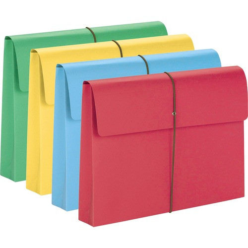 SMEAD MANUFACTURING CO. 77271 WALLET W/ELASTIC CLOSURE, 2" EXP,15"X10"