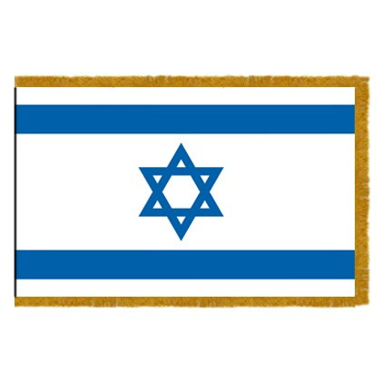 VALLEY FORGE FLAG CO 46243720 PERMA-NYL 4'X6' NYLON INDOOR ISRAEL FLAG