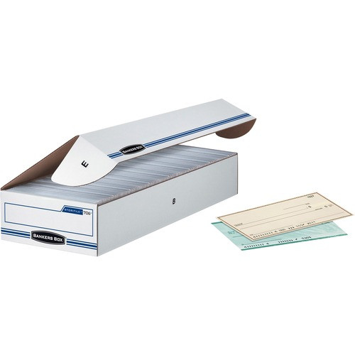 FELLOWES 00706 STOR/FILE STORAGE BOX,WHITE/BLUE,12/CT
