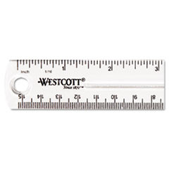 ACME UNITED 45016 RULER,PLASTIC,6"