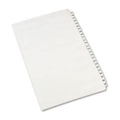 AVERY 01434 TAB DIVIDER, 14 X 8 1/2, WHITE, 1 SET