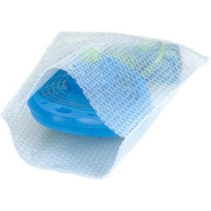 BOX PARTNERS BOB2424F FLUSH CUT BUBBLE POUCHES, 24" X 24", CLE