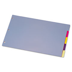 CARDINAL BRANDS INC. 84250 TABLOID-SIZE POLY INDEX DIVIDER, 5-TAB, 