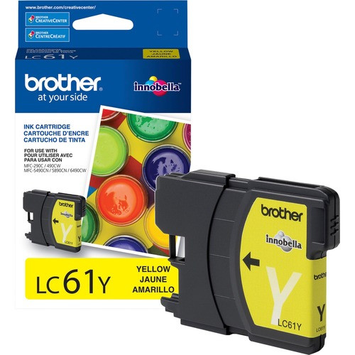 BROTHER LC61Y CARTRIDGE,INK,YW