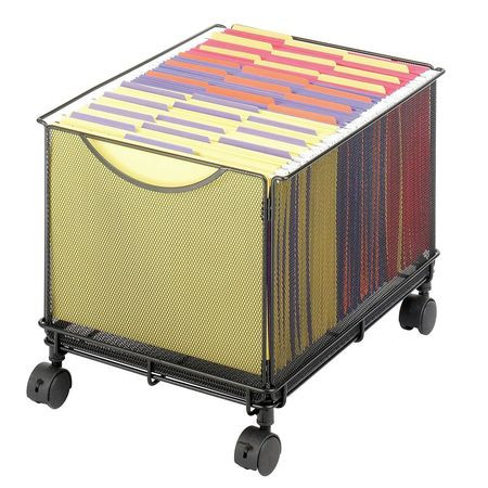 SAFCO 5211BL CART,MESH FILE CUBE,BK