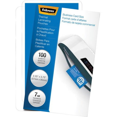 FELLOWES 52059 POUCHES,LAM,BUSINS,7MIL