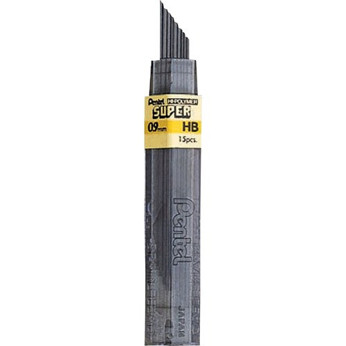 PENTEL 509HB LEAD REFILLS,HB,BLACK,15 LEADS/PACK
