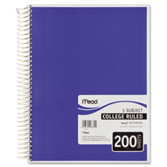 MEAD PRODUCTS 06780 NOTEBOOK,WIRE,CLLG,5SUB,200