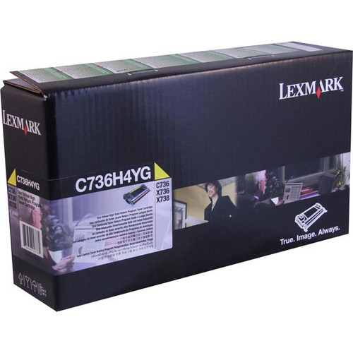LEXMARK C736H4YG LEXMARK C736 YELLOW RETURN HI