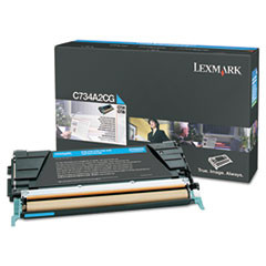 LEXMARK C734A2CG C734A2CG TONER, 6000 PAGE-YIELD, CYAN