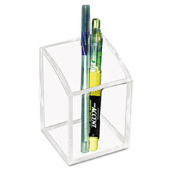 KANTEK AD-20 ACRYLIC PENCIL CUP, 2 3/4 X 2 3/4 X 4, C