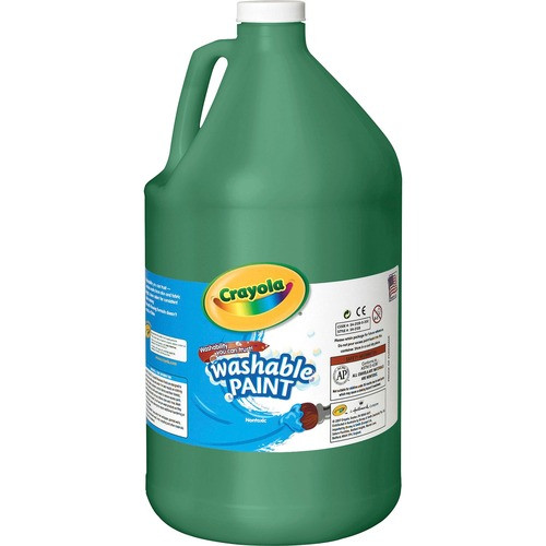 CRAYOLA 542128044 WASHABLE PAINT,GREEN,1 GAL